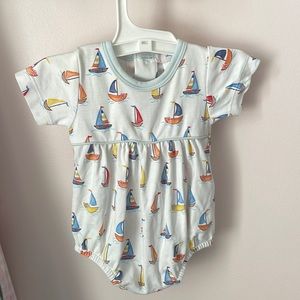 Baby Loren 100% Pima cotton sailboat bubble